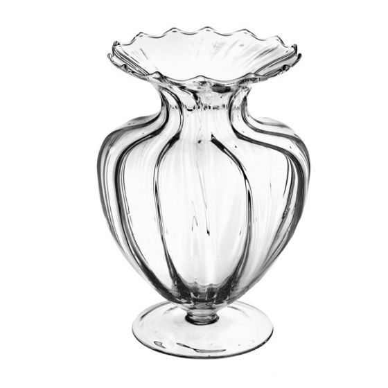 OPTIC GLASS VASE