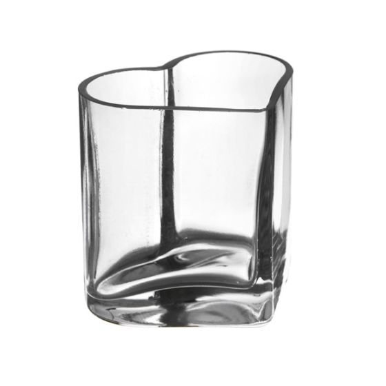 GLASS HEART VASE