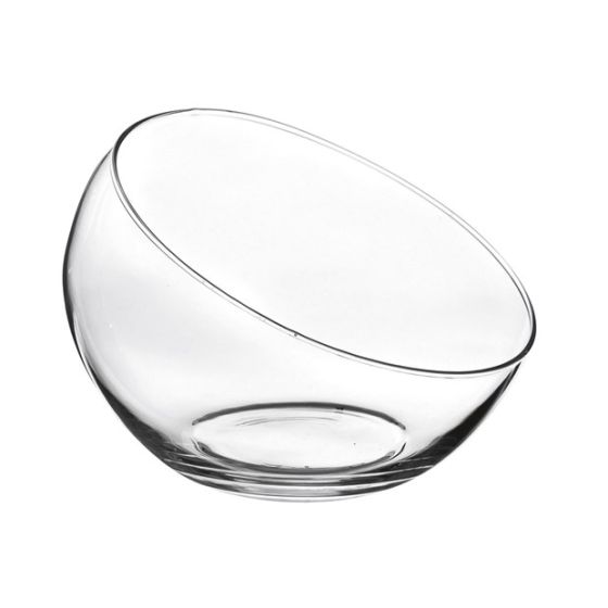 OBLIQUE-CUT GLASS SPHERE
