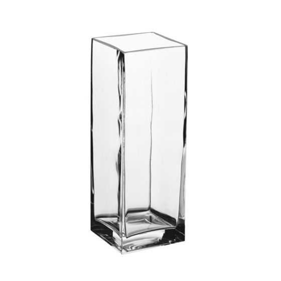 GLASS SQUARE VASE