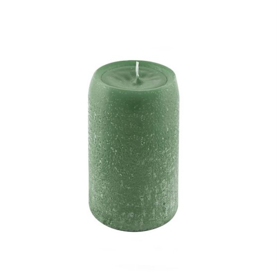 CANDLE RUSTIC ROUND MINT GREEN