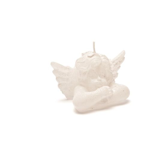 CANDLE RAPHAEL ANGEL PEARLY WHITE