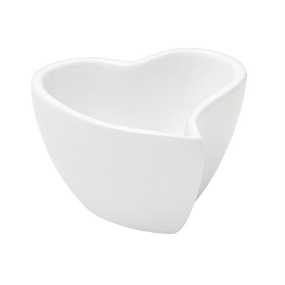 CERAMIC HEART WHITE MIGNON