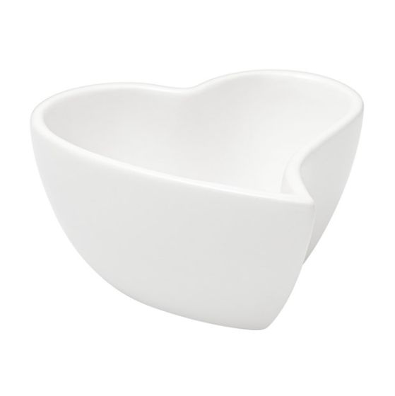 INIMĂ CERAMICĂ ALBĂ MICĂ