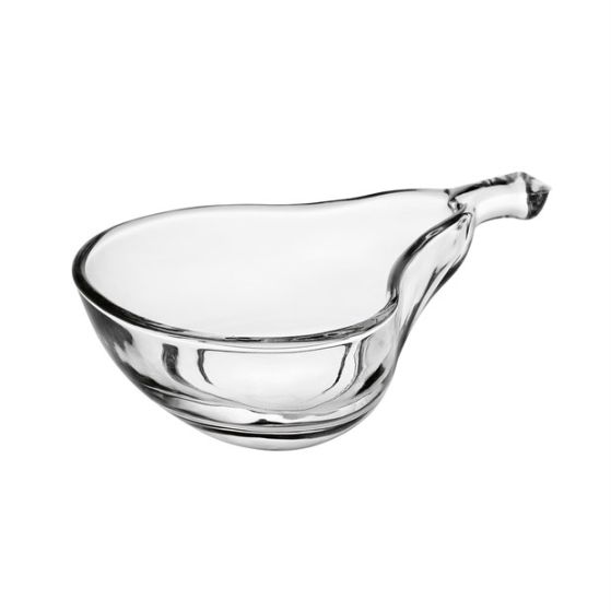 GLASS PEAR BOWL