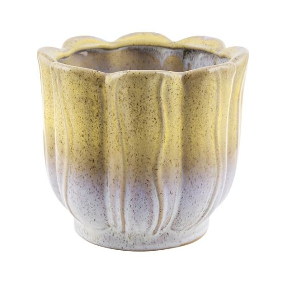 CERAMIC VASE YELLOW