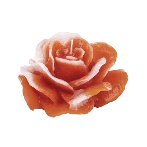 CANDLE LOVE ROSE ORANGE