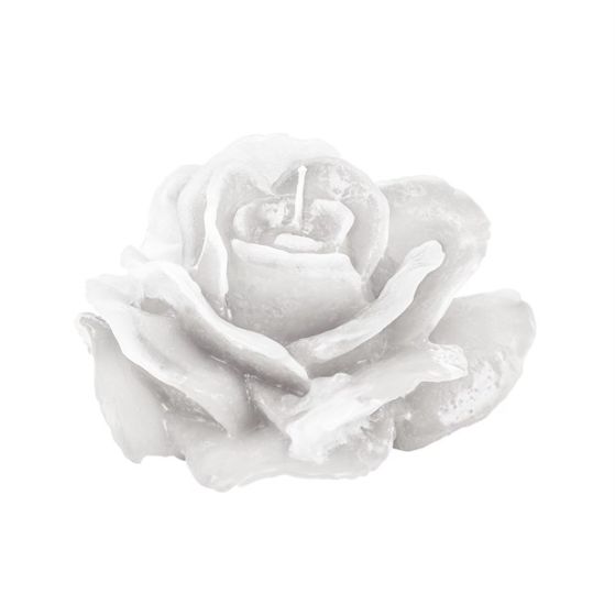 CANDLE LOVE ROSE WHITE