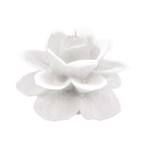 CANDLE BEAUTIFUL ROSE WHITE