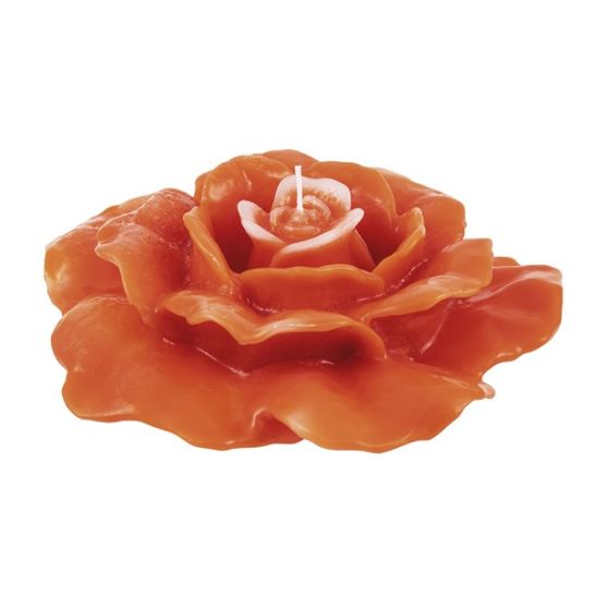 CANDLE UNIQUE ROSE ORANGE