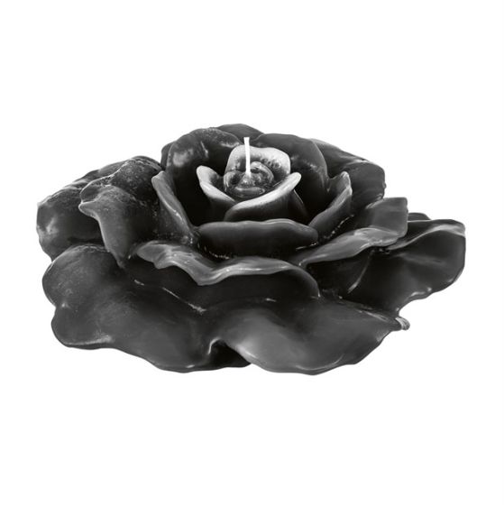 CANDLE UNIQUE ROSE BLACK