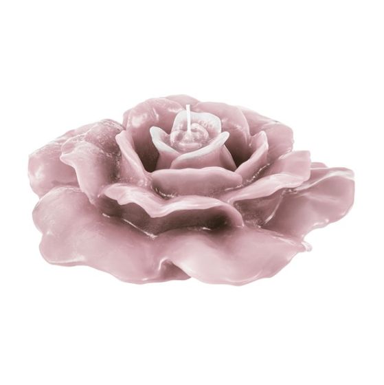 CANDLE UNIQUE ROSE ANTIQUE PINK
