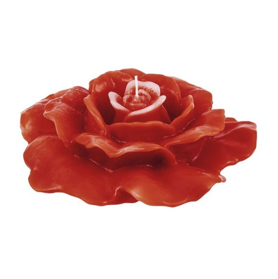 CANDLE UNIQUE ROSE RED