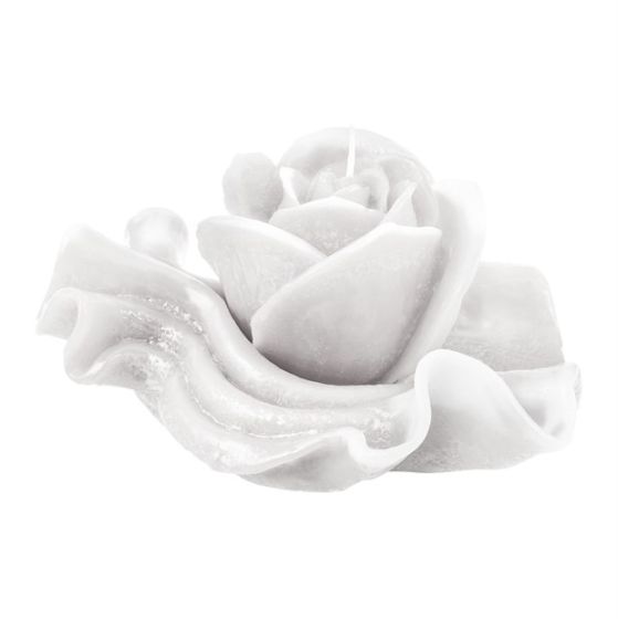 CANDLE NAPKIN WITH BUD WHITE