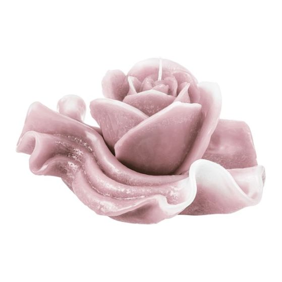 CANDLE NAPKIN WITH BUD ANTIQUE PINK