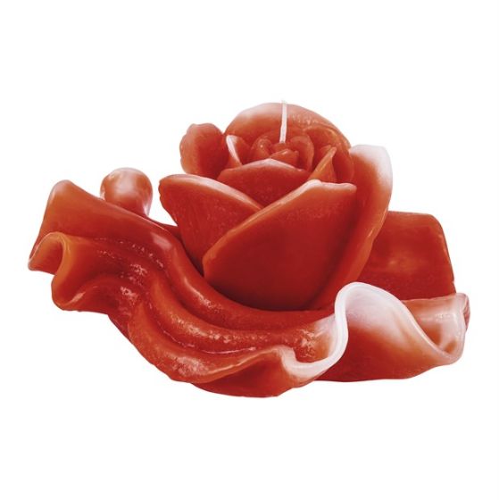 CANDLE NAPKIN WITH BUD RED