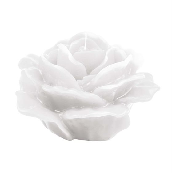 CANDLE LARGE SWEET ROSE WHITE