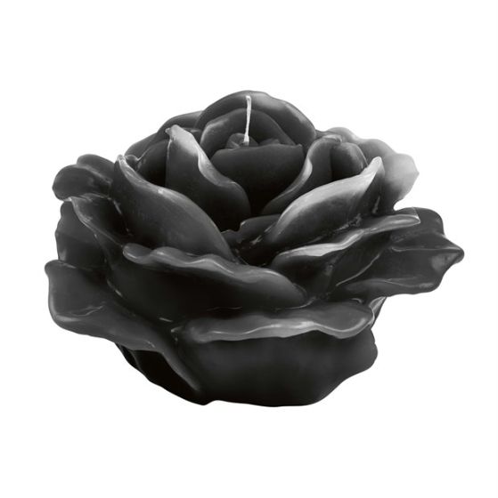 CANDLE LARGE SWEET ROSE BLACK