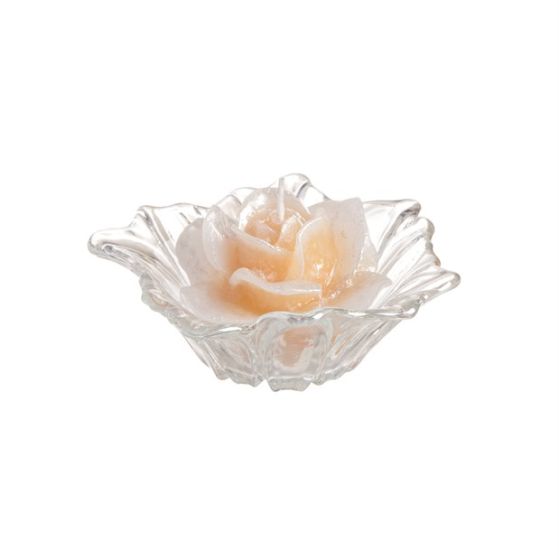 CANDLE FINE ROSE PEARLY IVORY WITH EF-51