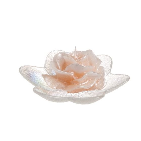 CANDLE LOVE ROSE PEARLY IVORY WITH EF-52