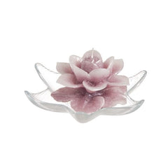 LUMÂNARE FRUMOASĂ ROSE PERLATĂ ANTIQUE PINK CU EF-11