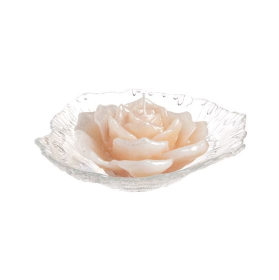 CANDLE TENDER ROSE PEARLY IVORY WITH EF-56