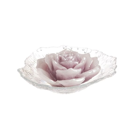 CANDLE TENDER ROSE PEARLY ANTIQUE PINK WITH EF-56