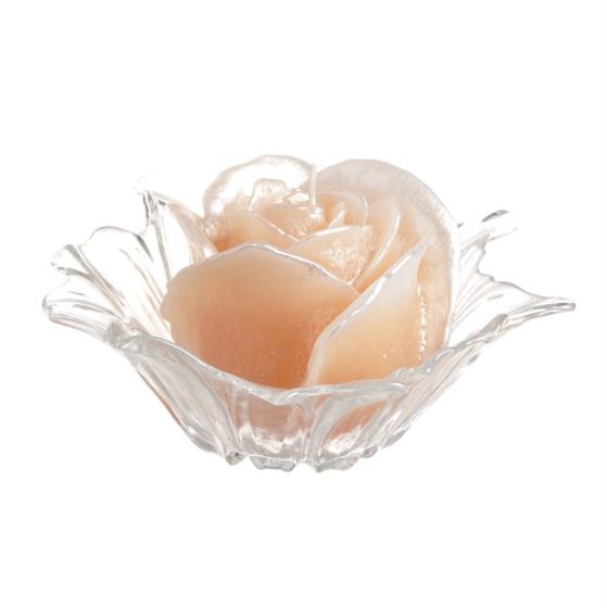 CANDLE VIRGIN BUD PEARLY IVORY WITH EF-50