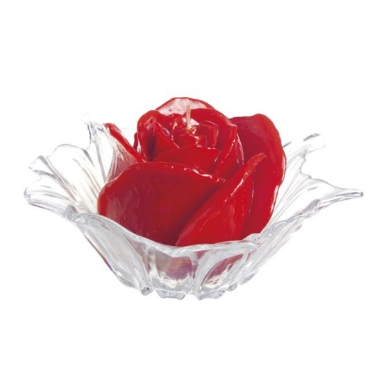 CANDLE VIRGIN BUD LACQUERED RED WITH EF-50