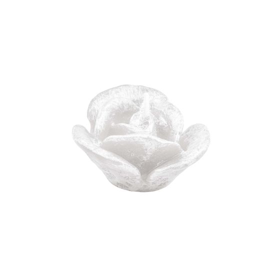 CANDLE THREE-PETAL ROSE PEARLY WHITE