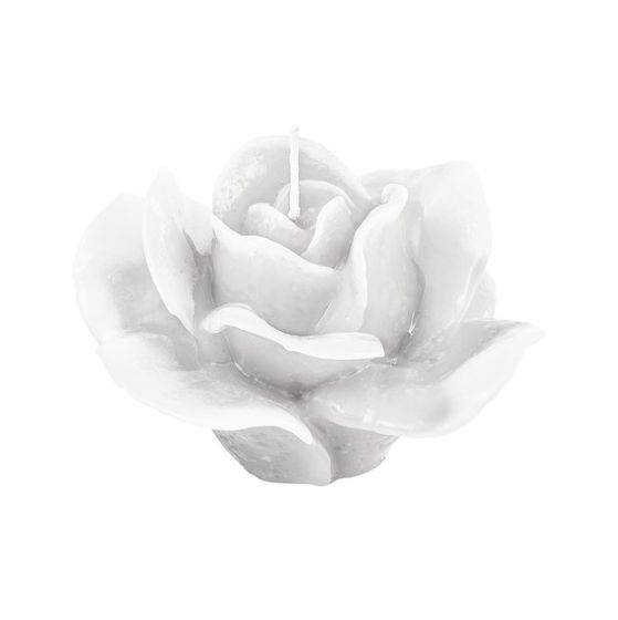 CANDLE FINE ROSE WHITE