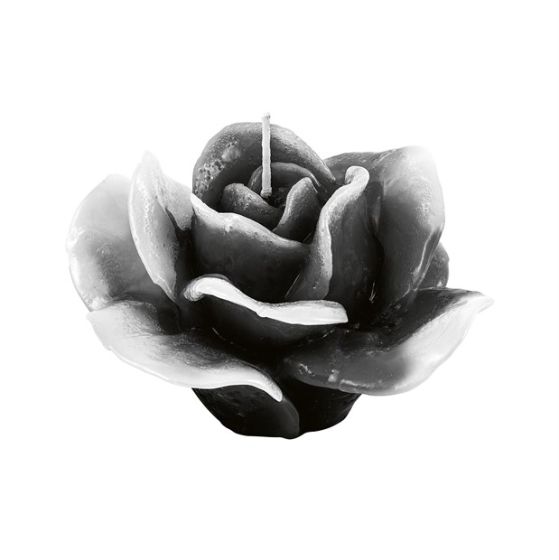 CANDLE FINE ROSE BLACK