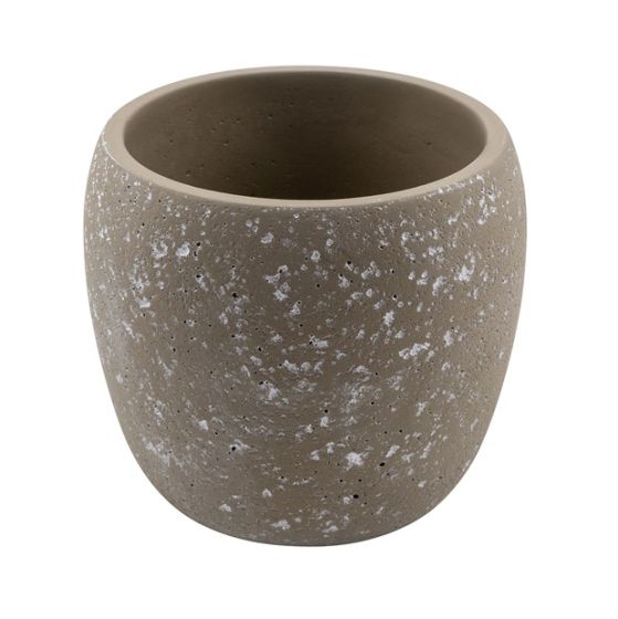 SPOTTED CEMENT CACHET POT