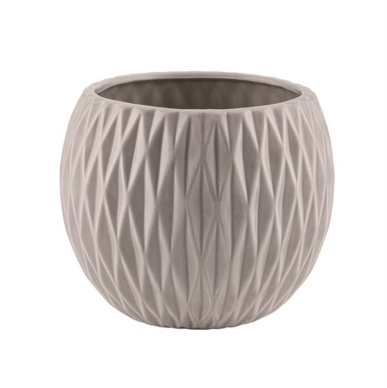SPHERĂ CERAMICĂ CU MODEL DIAMANT GRI PORUMBEL