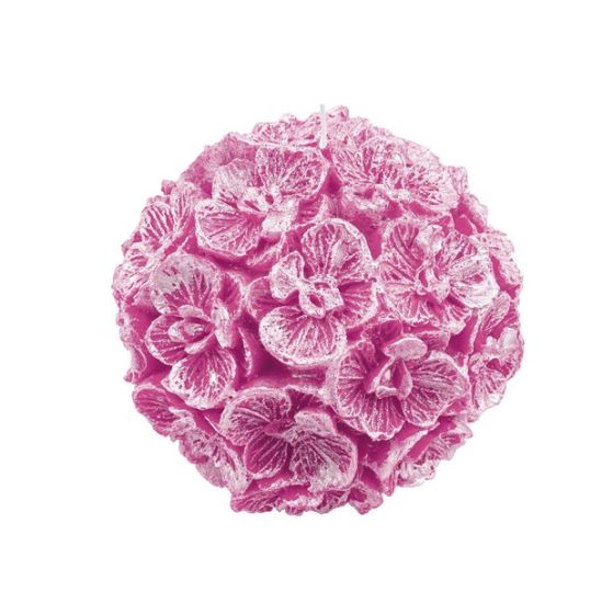 CANDLE LARGE SPHERE WITH ORCHID PEARLY PINK