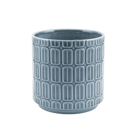 VAZĂ CERAMICĂ ALBASTRĂ ÎNGRADATĂ